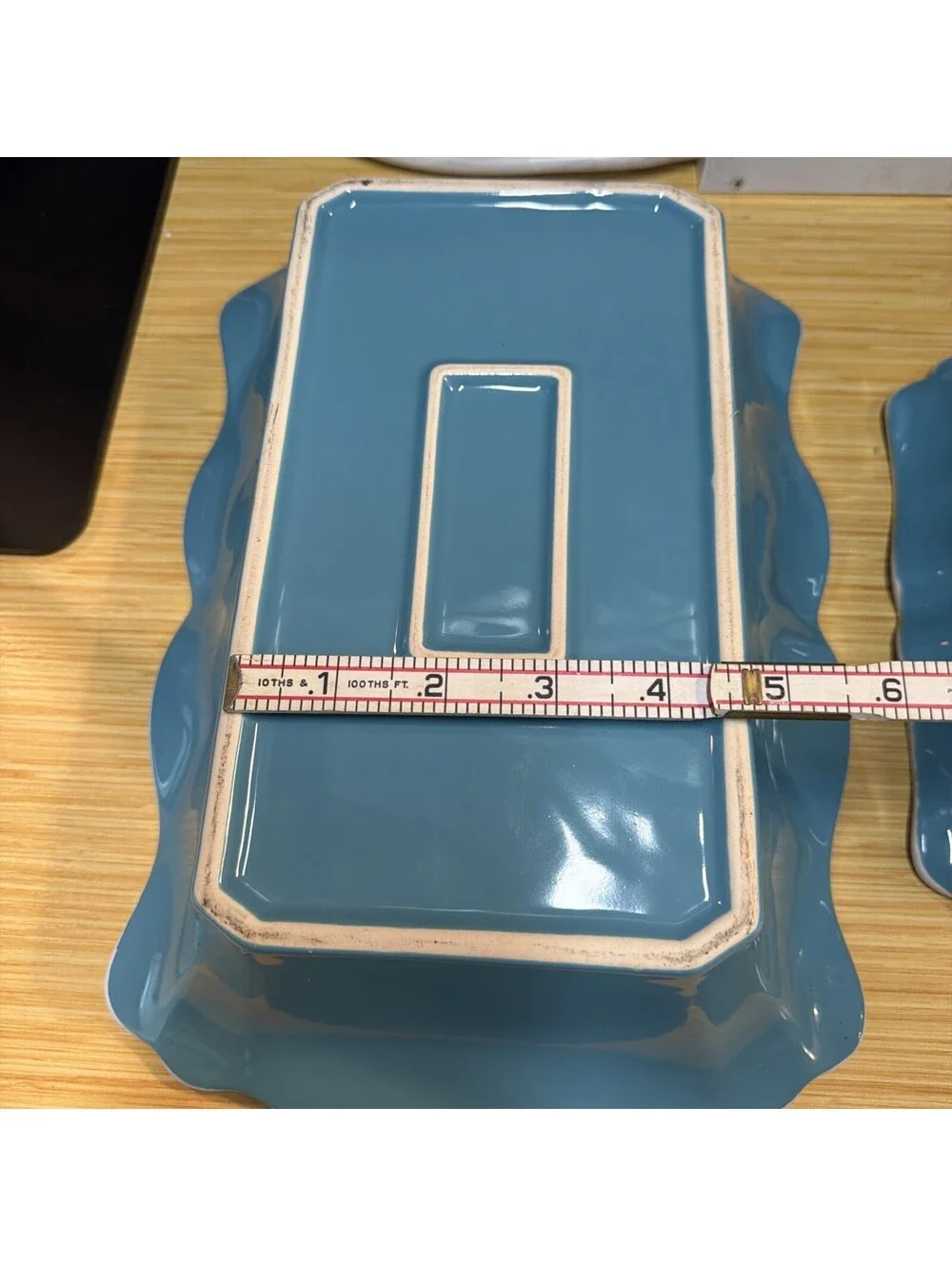 2 The Pioneer Woman Teal Heavy Ceramic Casserole Baking Dishes 13